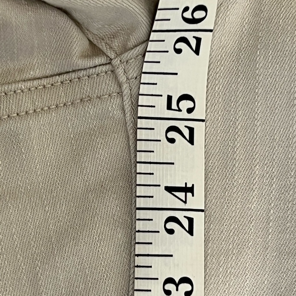 Chico’s Cotton Stretch So Slimming Ankle Pants Women’s  Beige Tan Sz: 1 (M/8) - Picture 9 of 13